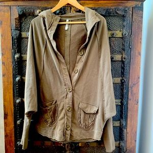 Monoreno army green hoodie